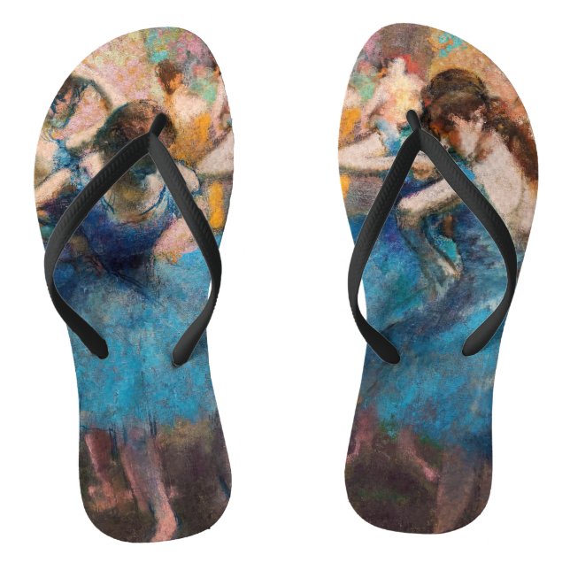 Edgar Degas - Dancers in blue Flip Flops (Footbed)