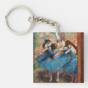 Edgar Degas - Dancers in blue Keychain