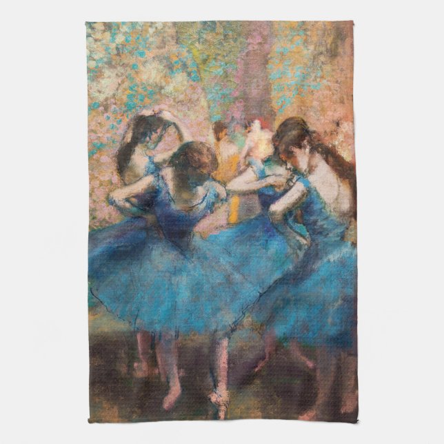 Edgar Degas - Dancers in blue Kitchen Towel (Vertical)