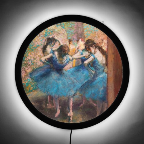 Edgar Degas _ Dancers in blue LED Sign