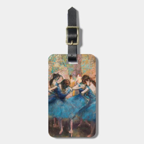 Edgar Degas _ Dancers in blue Luggage Tag