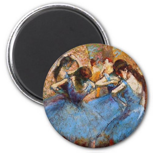 Edgar Degas _ Dancers in Blue Magnet