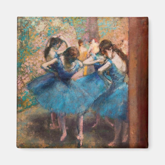 Edgar Degas - Dancers in blue Magnet (Front)