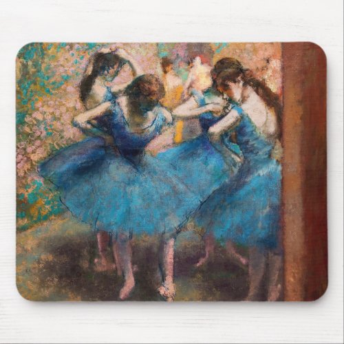 Edgar Degas _ Dancers in blue Mouse Pad