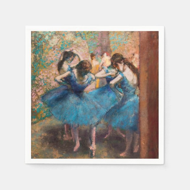 Edgar Degas - Dancers in blue Napkins (Front)