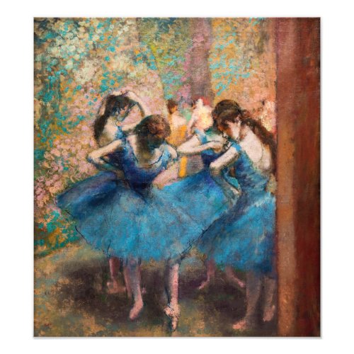 Edgar Degas _ Dancers in blue Photo Print