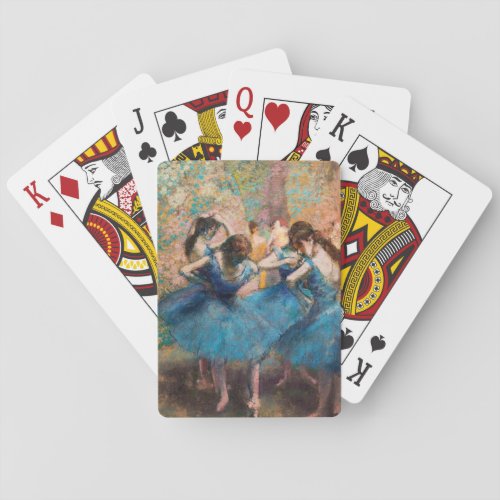 Edgar Degas _ Dancers in blue Playing Cards