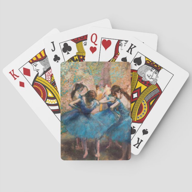 Edgar Degas - Dancers in blue Poker Cards (Back)