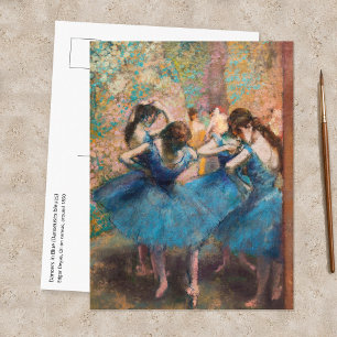 Edgar Degas - Dancers in blue Postcard