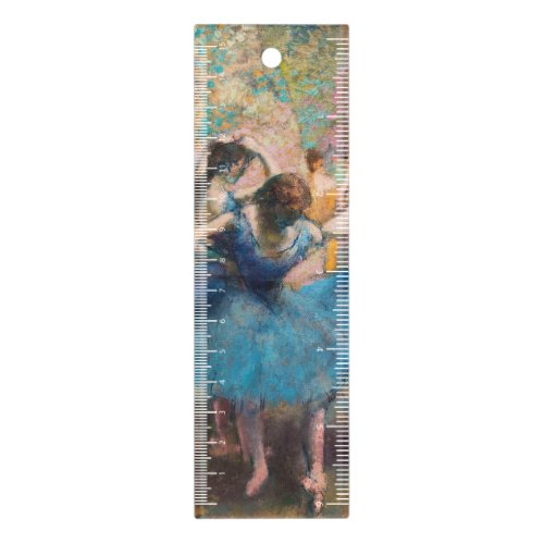 Edgar Degas _ Dancers in blue Ruler