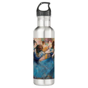 Edgar Degas - Dancers in blue Stainless Steel Water Bottle