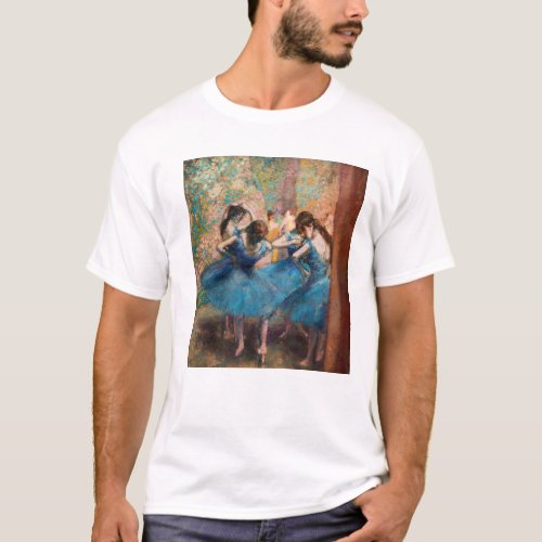 Edgar Degas _ Dancers in blue T_Shirt