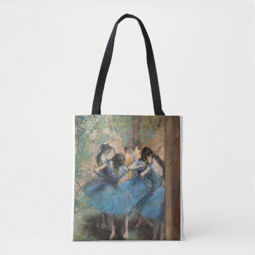 Edgar Degas _ Dancers In Blue Tote Bag