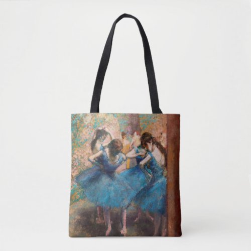 Edgar Degas _ Dancers in blue Tote Bag