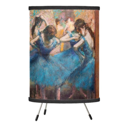 Edgar Degas _ Dancers in blue Tripod Lamp