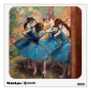 Edgar Degas - Dancers in blue Wall Decal