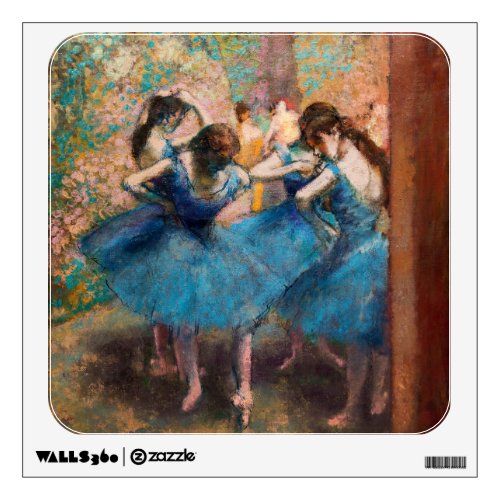 Edgar Degas _ Dancers in blue Wall Decal