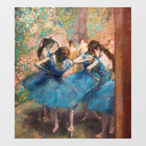 Edgar Degas _ Dancers in blue Wall Decal