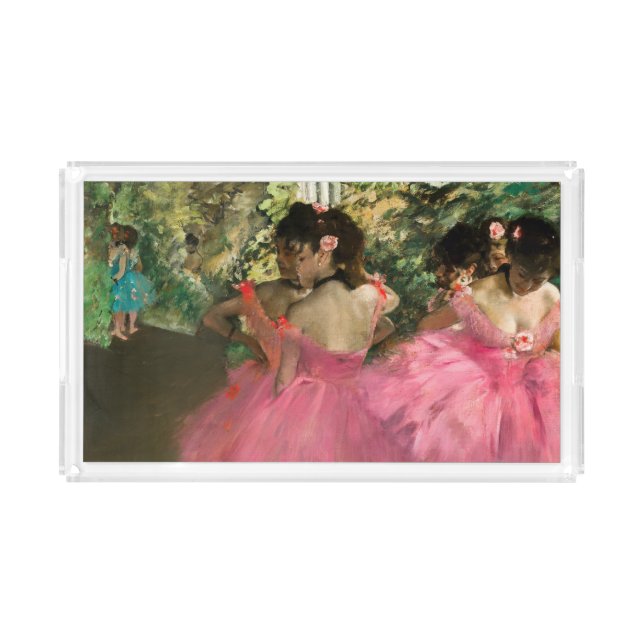 Edgar Degas - Dancers in pink Acrylic Tray (Front)