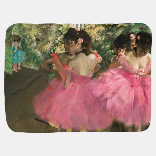 Edgar Degas _ Dancers in pink Baby Blanket