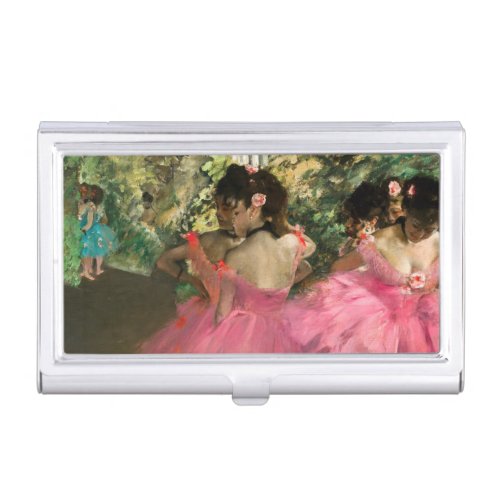 Edgar Degas _ Dancers in pink Business Card Case