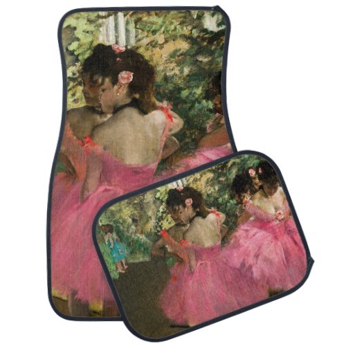 Edgar Degas _ Dancers in pink Car Floor Mat