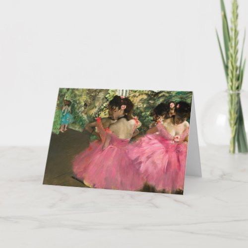 Edgar Degas _ Dancers in pink Card