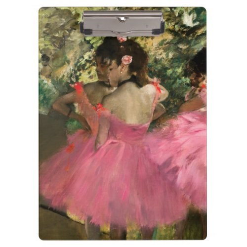 Edgar Degas _ Dancers in pink Clipboard