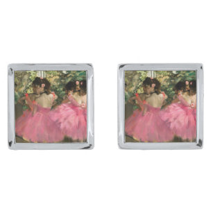 Edgar Degas - Dancers in pink Cufflinks