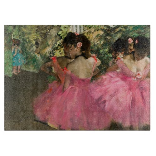 Edgar Degas _ Dancers in pink Cutting Board