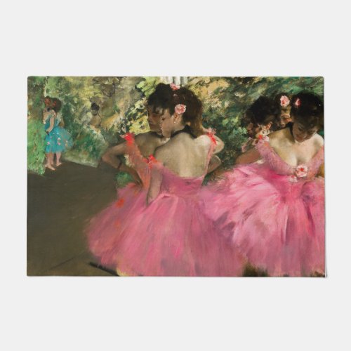 Edgar Degas _ Dancers in pink Doormat