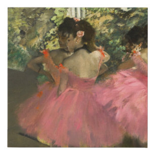 Edgar Degas - Dancers In Pink Faux Canvas Print