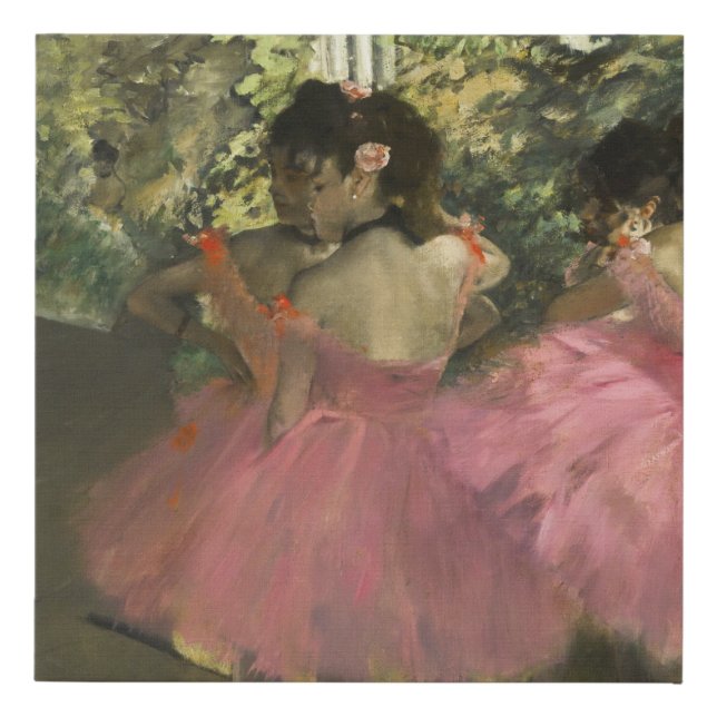 Edgar Degas - Dancers In Pink Faux Canvas Print (Front)