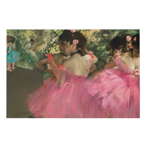 Edgar Degas _ Dancers in pink Faux Canvas Print