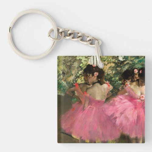 Edgar Degas _ Dancers in pink Keychain