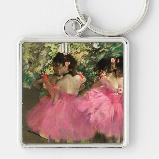 Edgar Degas - Dancers in pink Keychain (Front)