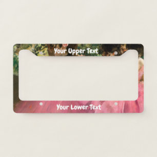 Edgar Degas - Dancers in pink License Plate Frame