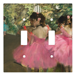 Edgar Degas - Dancers in pink Light Switch Cover