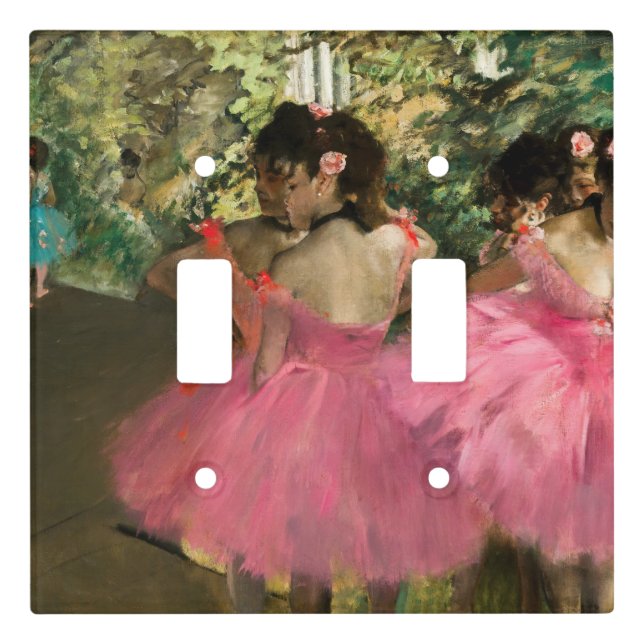 Edgar Degas - Dancers in pink Light Switch Cover (Front)