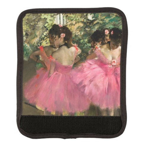 Edgar Degas _ Dancers in pink Luggage Handle Wrap