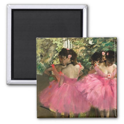 Edgar Degas _ Dancers in pink Magnet