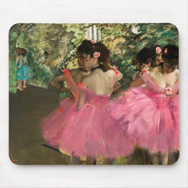 Edgar Degas - Dancers in pink Mouse Pad (Front)