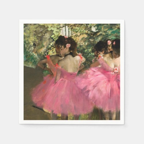 Edgar Degas _ Dancers in pink Napkins