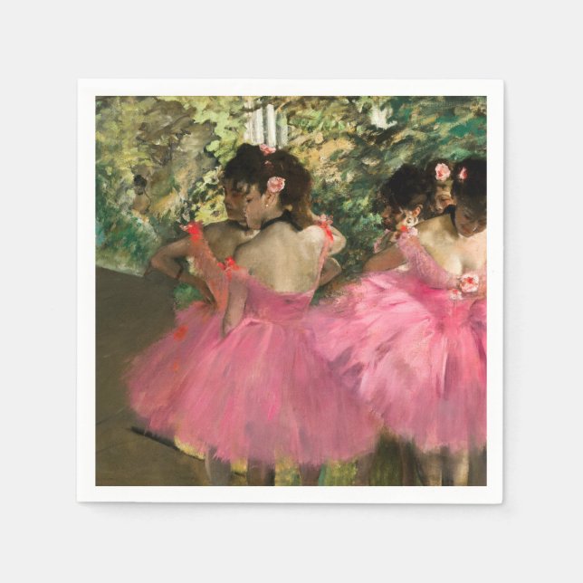 Edgar Degas - Dancers in pink Napkins (Front)