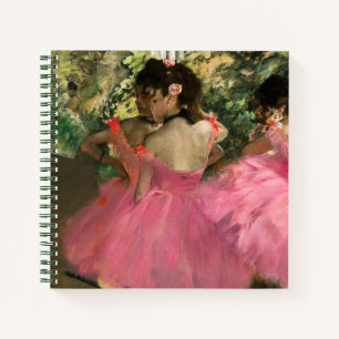 Edgar Degas - Dancers in pink Notebook