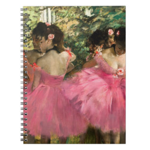 Edgar Degas - Dancers in pink Notebook