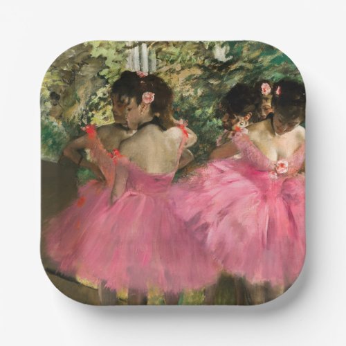 Edgar Degas _ Dancers in pink Paper Plates