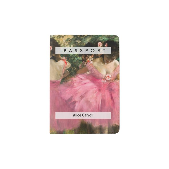 Edgar Degas - Dancers in pink Passport Holder (Front)