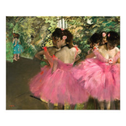 Edgar Degas - Dancers in pink Photo Print