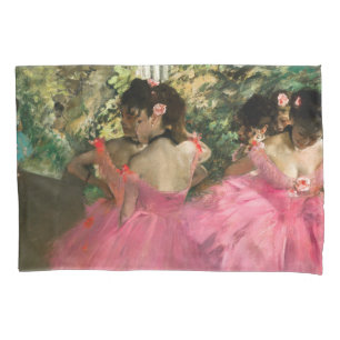 Edgar Degas - Dancers in pink Pillow Case